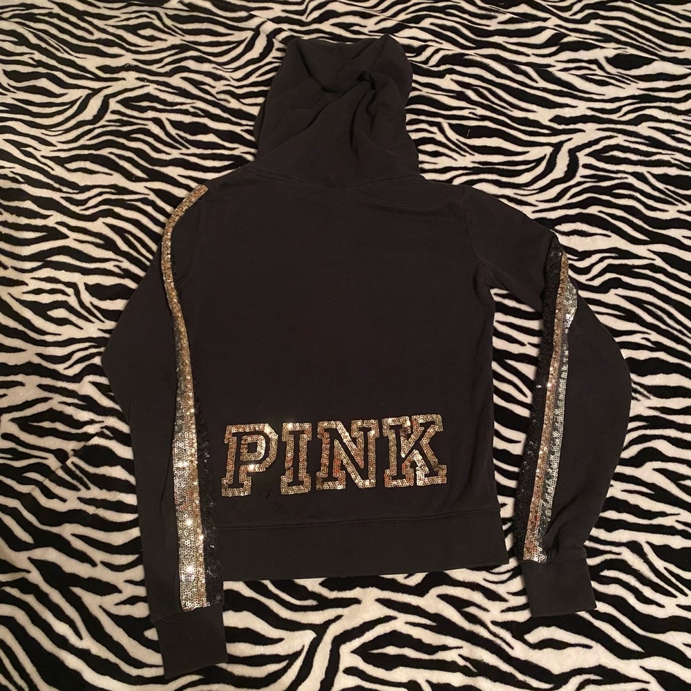 VS Pink limited edition, bling full zip hoodie Sz XS